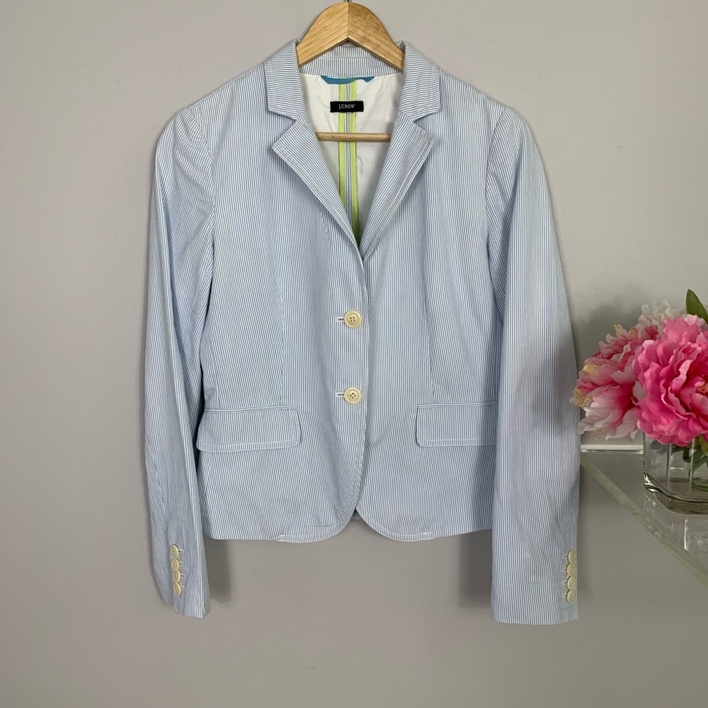 J. Crew Seersucker blazer